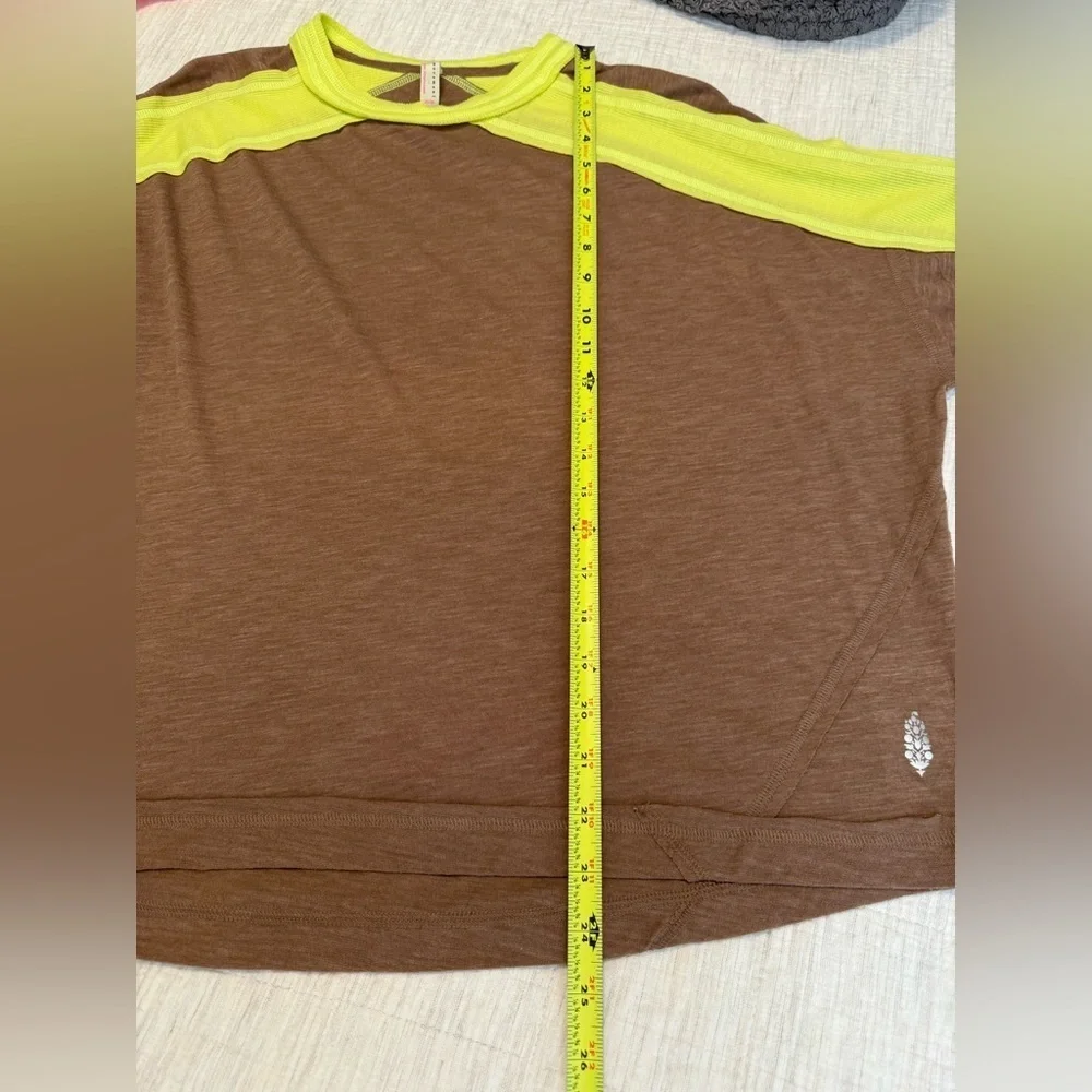 Free People Movement All About It Long Sleeve Workout Top Elderberry Tea XS